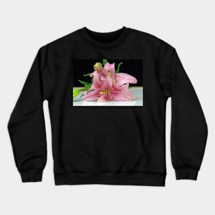 Two Lilies close up Crewneck Sweatshirt